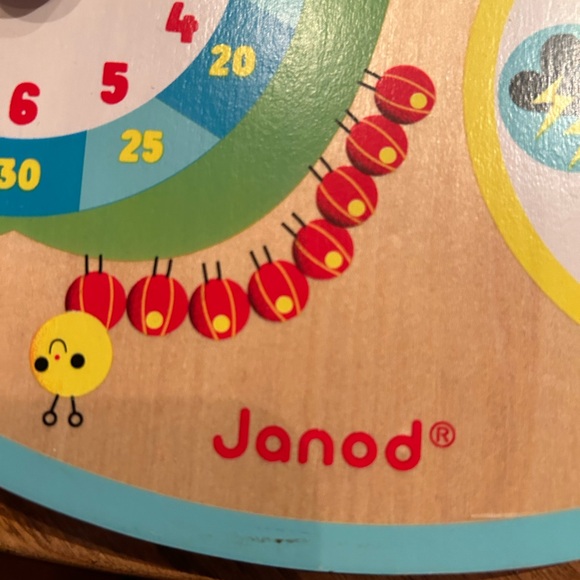 Wooden Calendar, Weather and Clock Classroom Learning Toy *As is - France - Picture 11 of 12